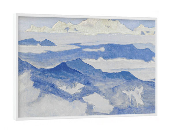 Poster mit weißem Rahmen "Nicholas Roerich - Abend" artboxONE - Natur,Reise