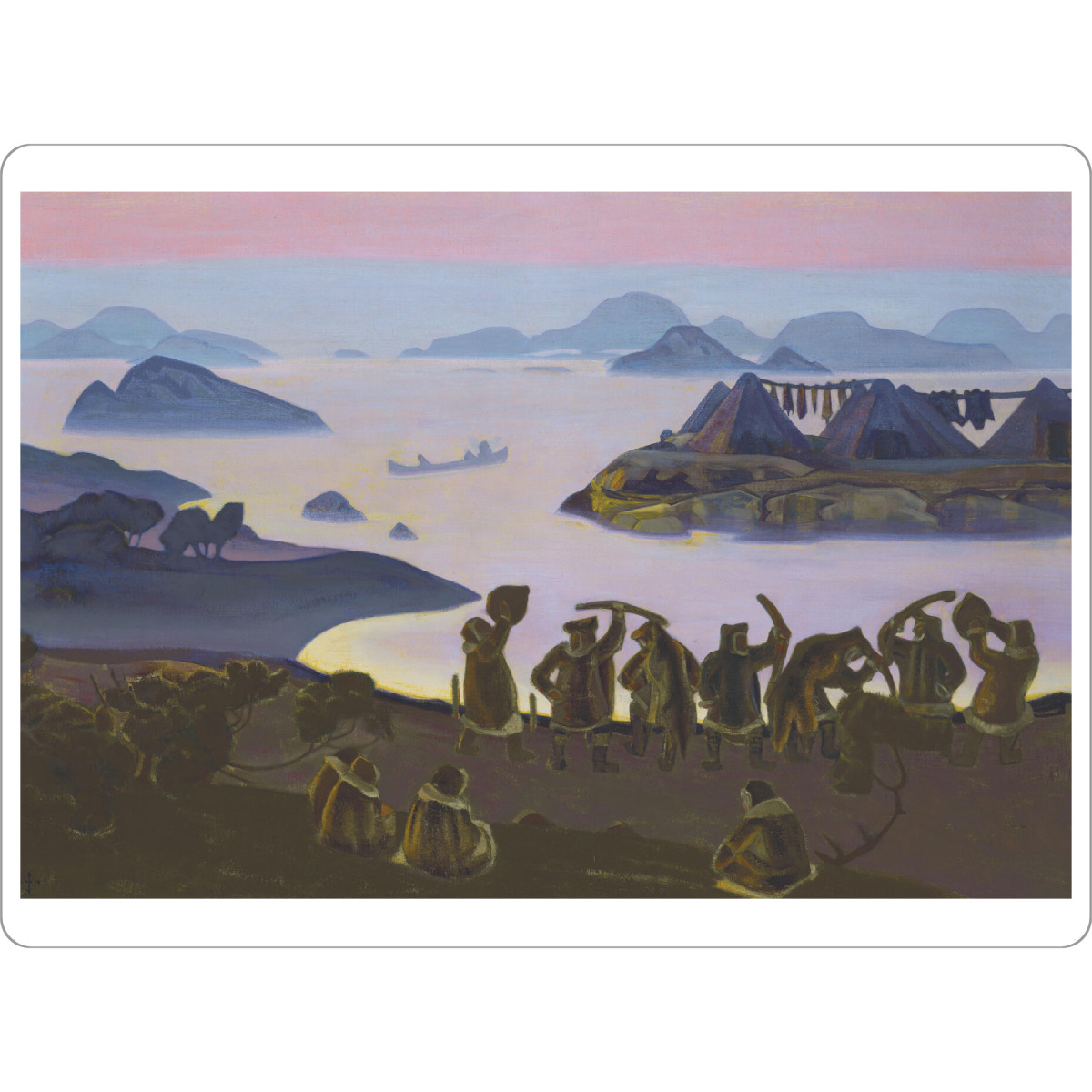 Tischset "N. Roerich - Der Ruf der Sonne" artboxONE - Natur,Reise,Tiere