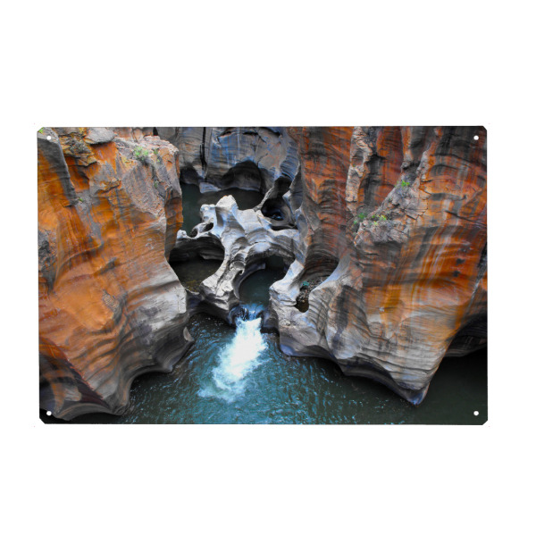 Holzbild "Bourke's Luck Potholes, ZA" artboxONE - Natur,Reise,Reise / Afrika,Reise / Länder