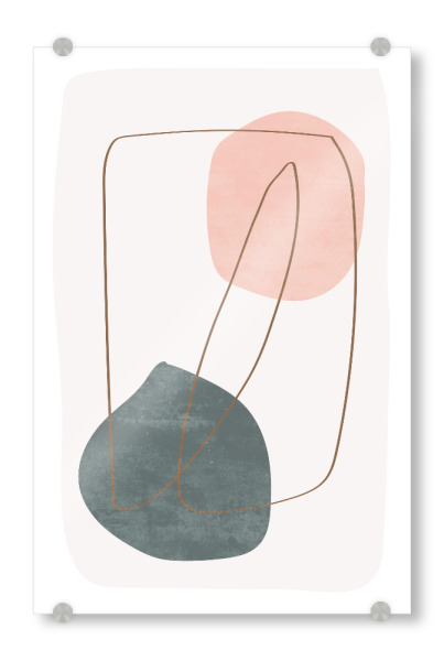 Acrylglasbild "Abstract Minimalist" artboxONE - Abstrakt,Geometrie - Abstract,Minimalist,Modern,Midcentury,Abstrakt,Geometrie,Geometry,Formen,Shapes