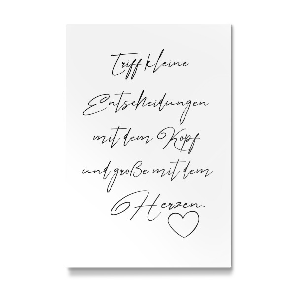 Galerie-Print "Herz und Kopf" 30x20 cm artboxONE