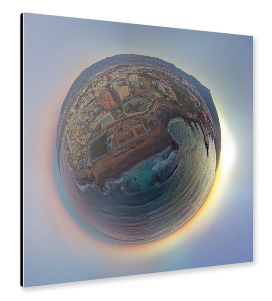 Alu-Dibond "Teneriffa-Puerto d l Cruz; Abend" 30x30 cm artboxONE