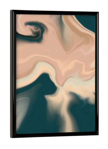 Poster mit schwarzem Rahmen "Pink And Green Agate Pattern" artboxONE - Fashion,Marmor,Festivals,Galaxy - Pink,Agate,Green,Marble