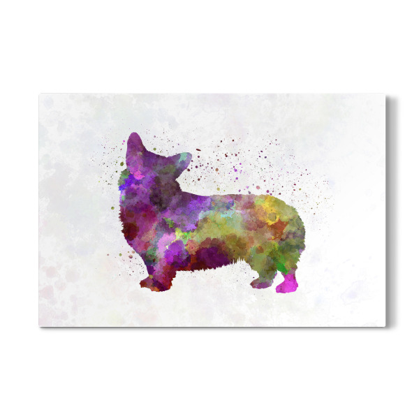 Galerie-Print "Welsh Corgi Cardigan in watercolor" 30x20 cm artboxONE