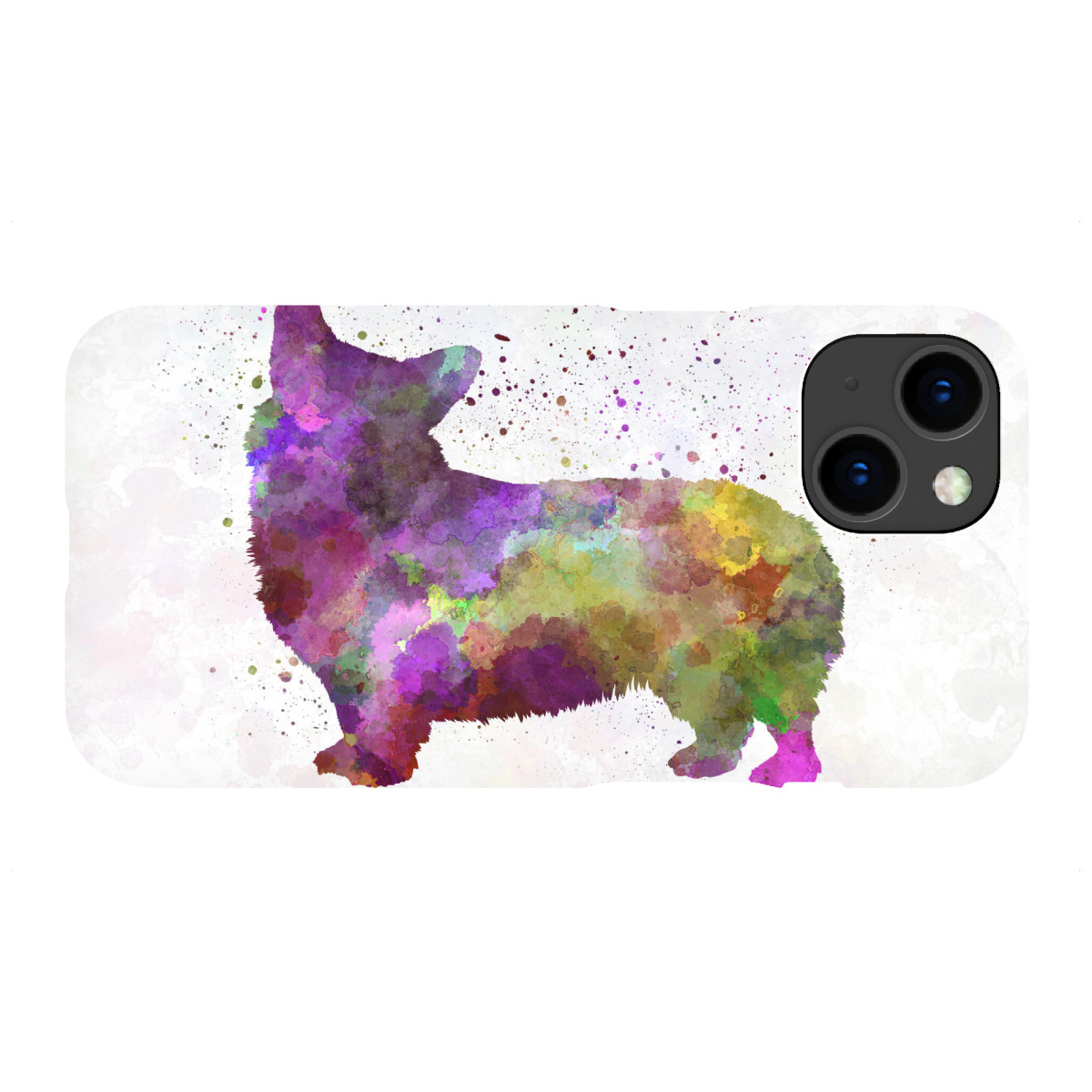 "Welsh Corgi Cardigan in watercolor"für iPhone - Premium-Case Handyhülle artboxONE