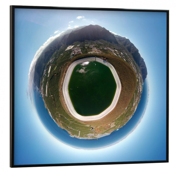 Poster mit schwarzem Rahmen 30x30 cm "Teneriffa - Montana Taco; high" artboxONE - Städte,Natur,Reise,Architektur,Reise / Strand und Meer