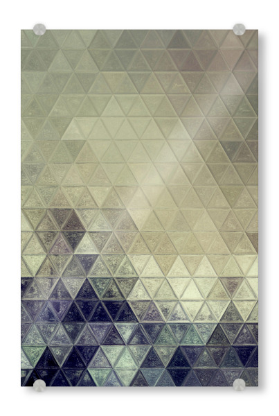 Acrylglasbild "Mosaic beige black green" artboxONE - Abstrakt,Geometrie