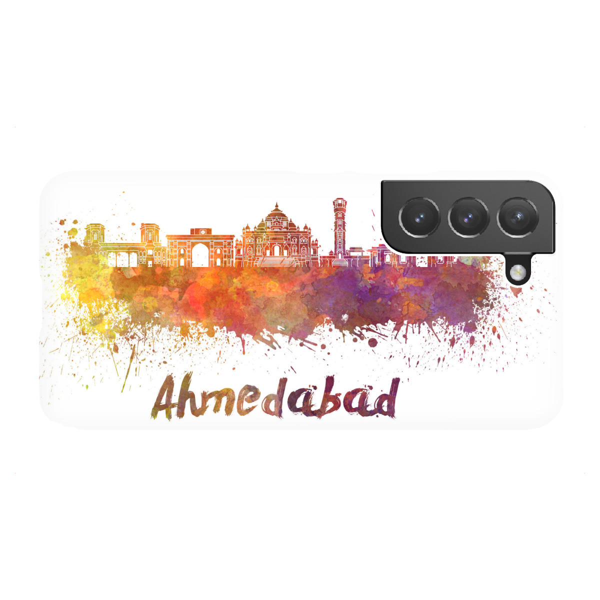 Samsung Galaxy "AHMEDABAD skyline in watercolor" Premium-Case Handyhülle artboxONE