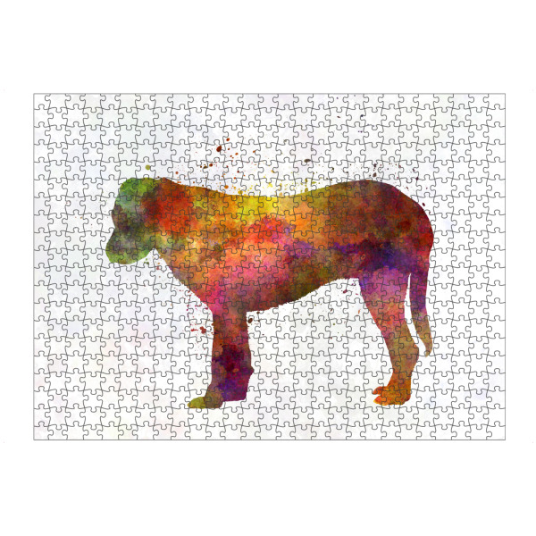 Puzzle Ravensburger "Rafeiro of Alentejo in watercolor" artboxONE - Tiere,Abstrakt