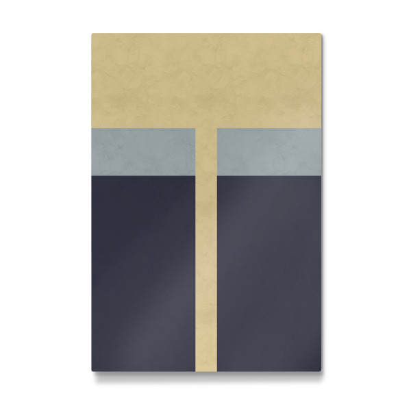 Galerie-Print "Line Square Beige Blue" 30x20 cm artboxONE