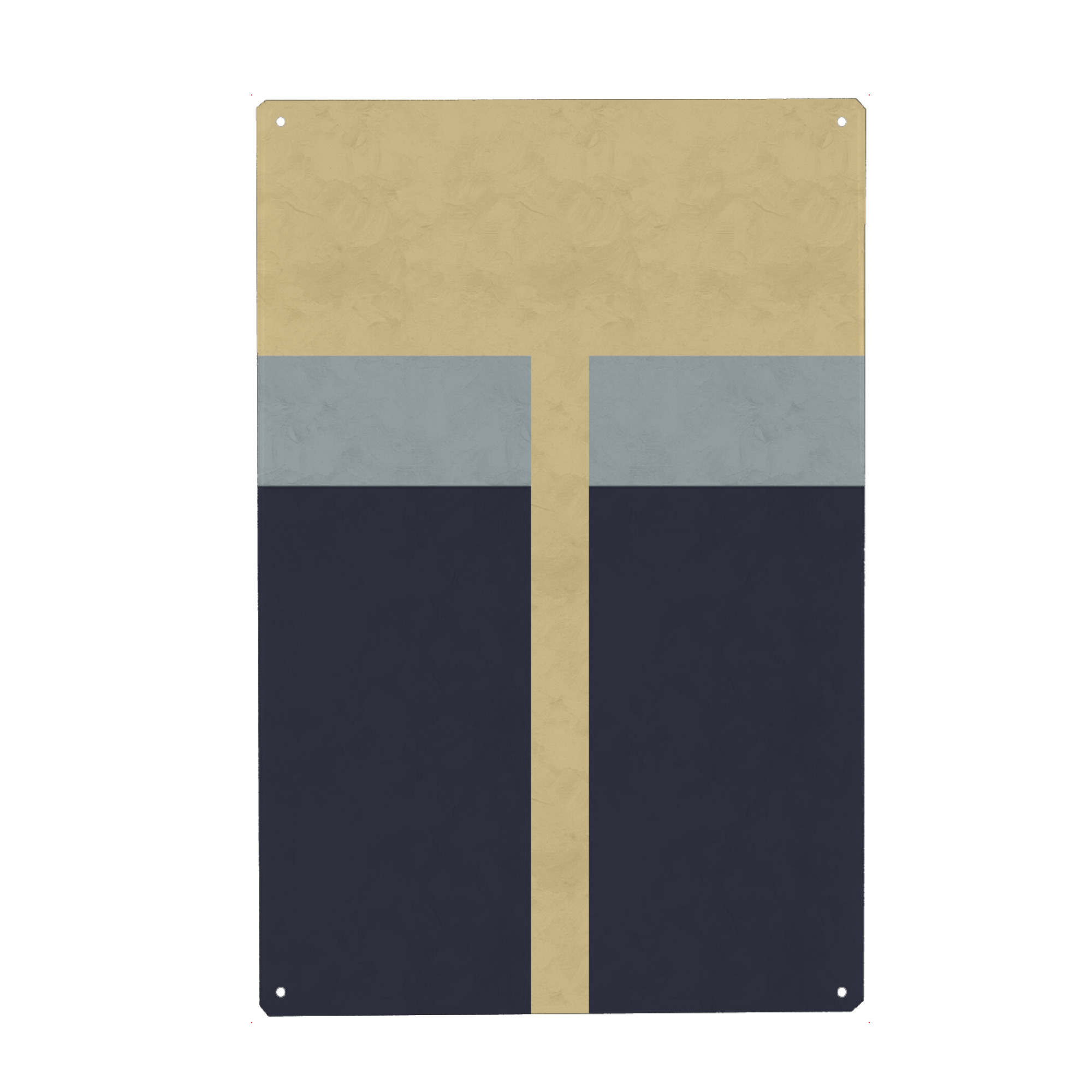 Holzbild "Line Square Beige Blue" artboxONE - Abstrakt,Geometrie