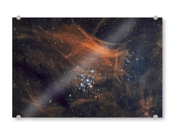 Acrylglasbild "NGC 3293 - Sternhaufen" artboxONE - Galaxy