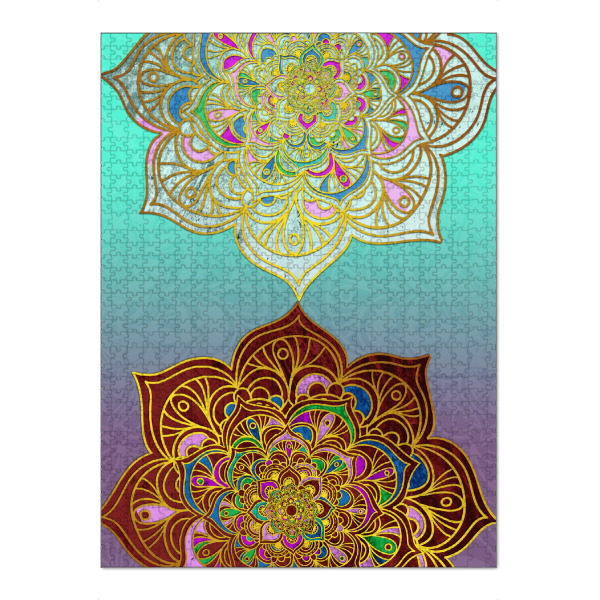 Puzzle Ravensburger "Mandala symmetric" artboxONE - Abstrakt,Geometrie - Mandala,Vector,Yoga,Boho,Fancy,Arabic,Abstract,Nature,Tribal - Bild mandala