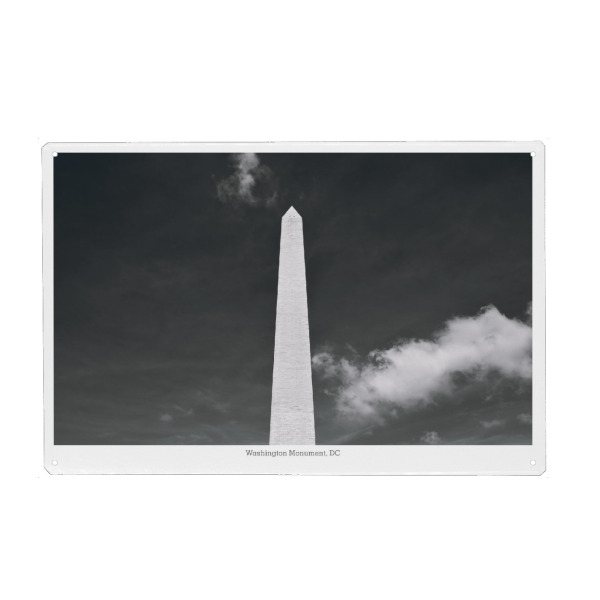 Metall Poster "Das Washington Monument" artboxONE - Reise,Schwarzweiß,Reise / Länder,Städte / Washington