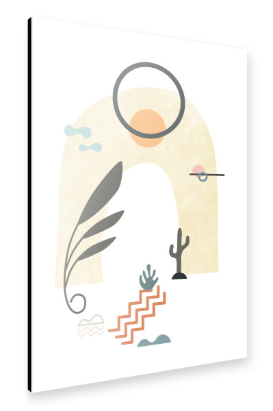 Alu-Dibond "Mediterranean Arch Villa Life" 30x20 cm artboxONE