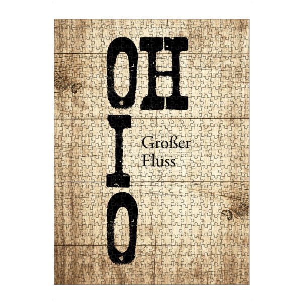 artboxONE Puzzle "Ohio Schild" artboxONE - Typografie,Reise,Reise / Länder