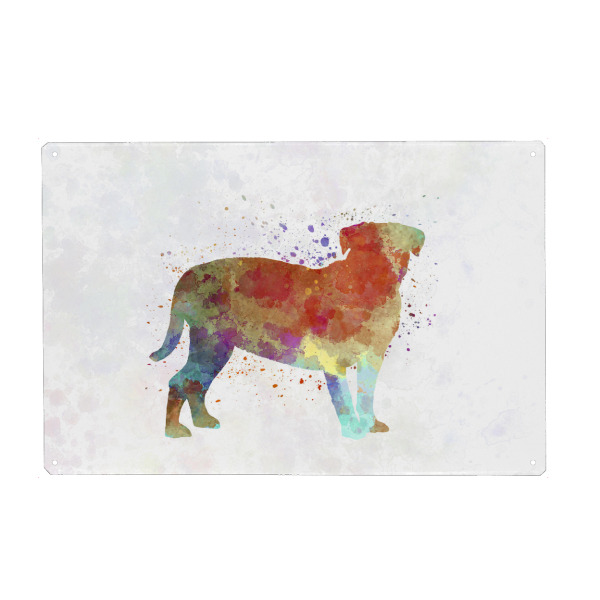 Holzbild "Dogo de Bordeaux" artboxONE - Tiere,Abstrakt