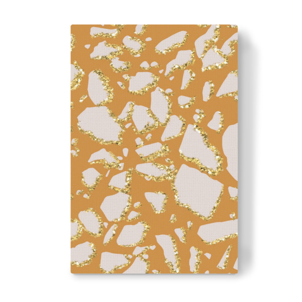 Leinwandbild "Pink And Orange Terrazzo Pattern" artboxONE - Abstrakt,Geometrie,Fashion,Festivals