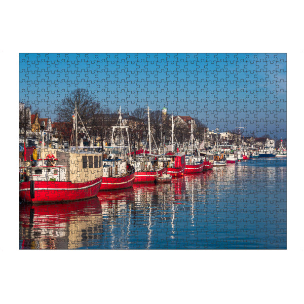 Puzzle Ravensburger "Alter Strom und Boote" artboxONE - Natur,Reise,Architektur,Reise / Strand und Meer