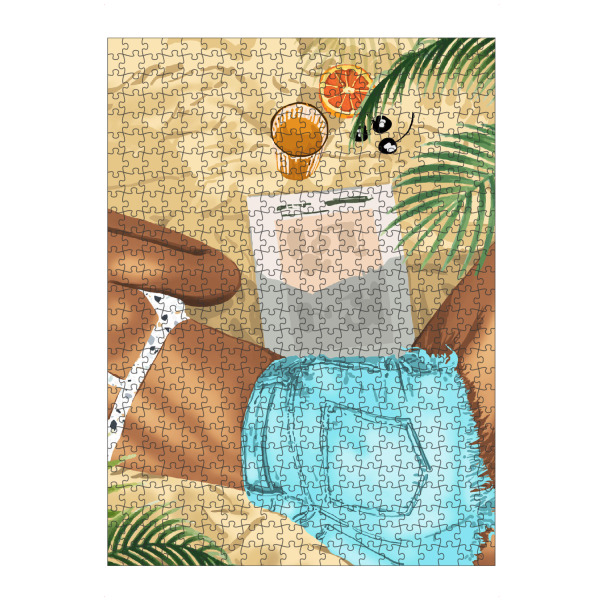 Puzzle Ravensburger "Keep Palm & Carry On Wall Art" artboxONE - Menschen,Fashion