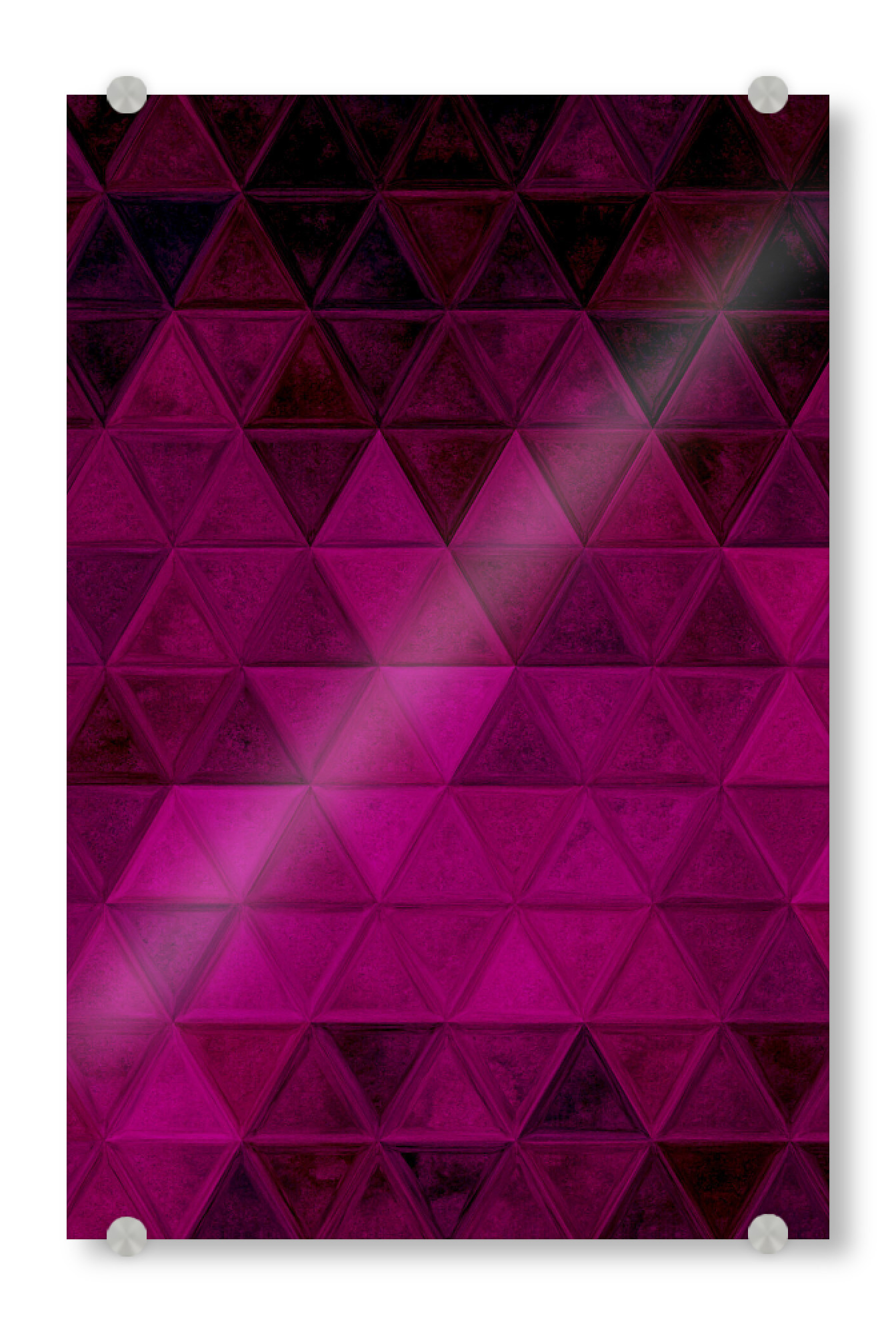 Acrylglasbild "Mosaic purple black" artboxONE - Abstrakt,Geometrie