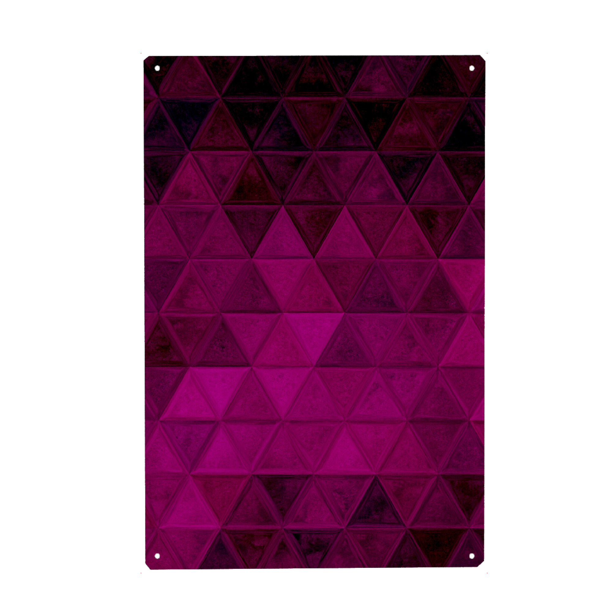 Metall Poster "Mosaic purple black" artboxONE - Abstrakt,Geometrie