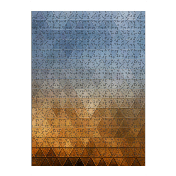 Puzzle Ravensburger "Mosaic blue brown" artboxONE - Abstrakt,Geometrie