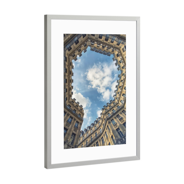 Poster mit Rahmen Silber "Comma" artboxONE - Städte,Reise,Architektur,Städte / Paris,Reise / Länder