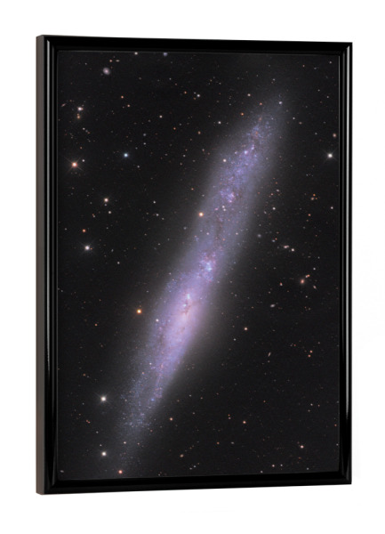 Poster mit schwarzem Rahmen "Balken-Spiralgalaxie" artboxONE - Galaxy