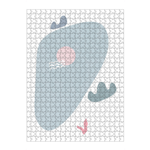 artboxONE Puzzle "Simple Lakeside Shapes" artboxONE - Natur,Abstrakt