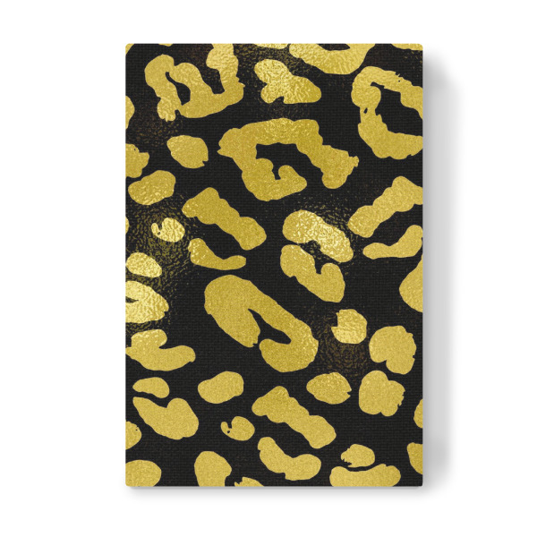 Leinwandbild "Yellow Black Leopard Pattern" artboxONE - Abstrakt,Geometrie,Fashion,Festivals,Lustig