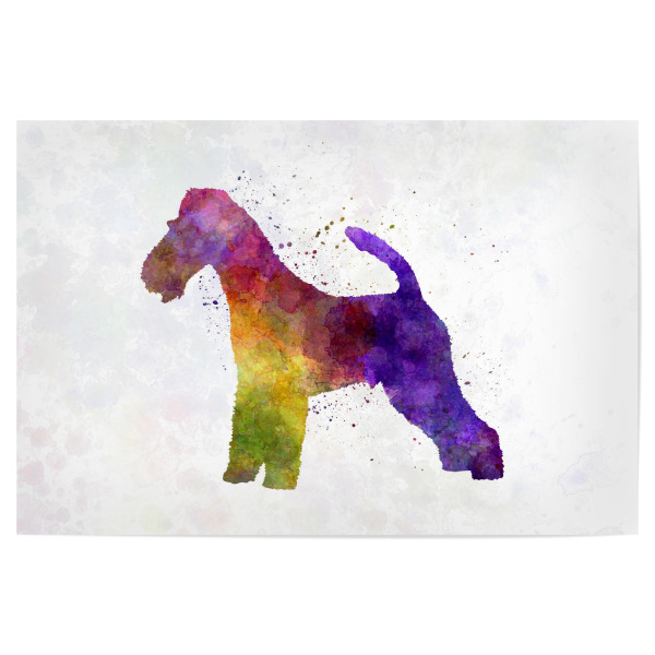 Poster 30x20 cm "Fox Terrier in watercolor" artboxONE - Tiere,Abstrakt