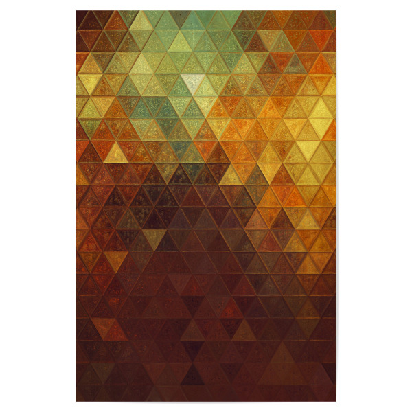 Poster 30x20 cm "Mosaic brown gold" artboxONE - Abstrakt,Geometrie