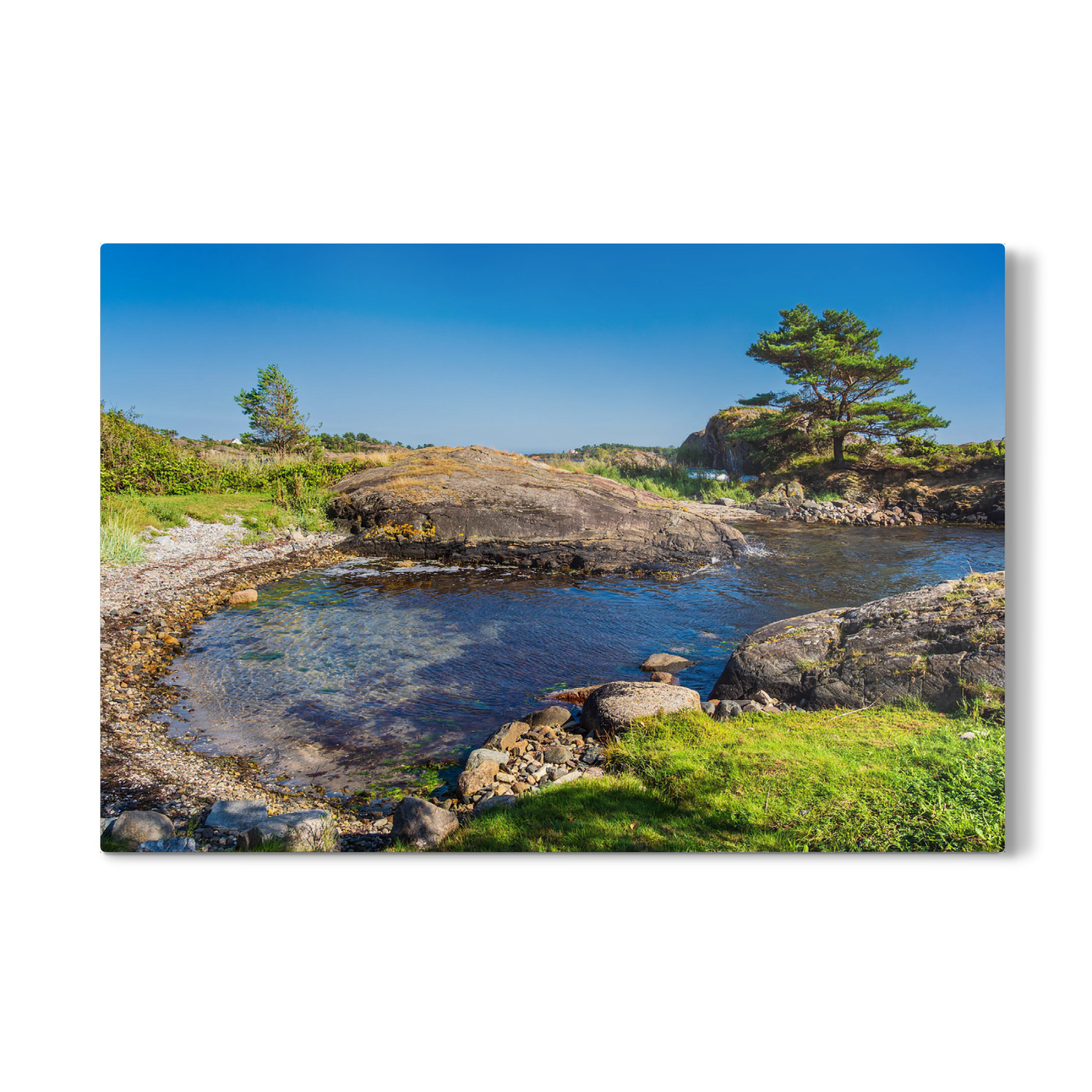 Galerie-Print "Bucht und Bäume" 75x50 cm artboxONE