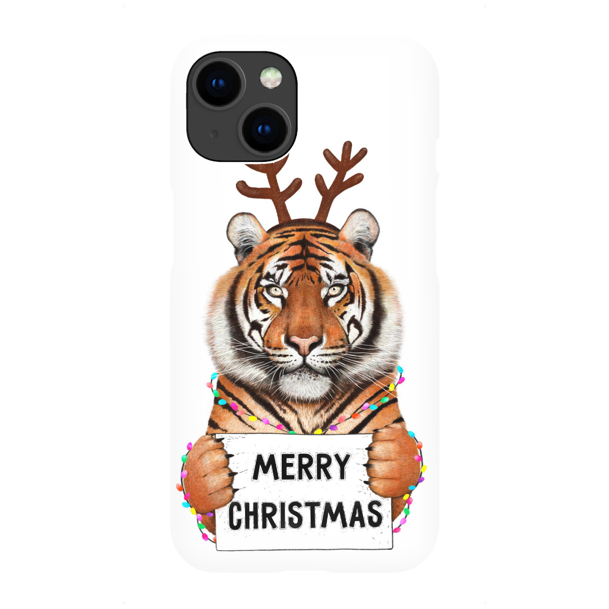iPhone "Tiger in Christmas" Premium-Case Handyhülle artboxONE