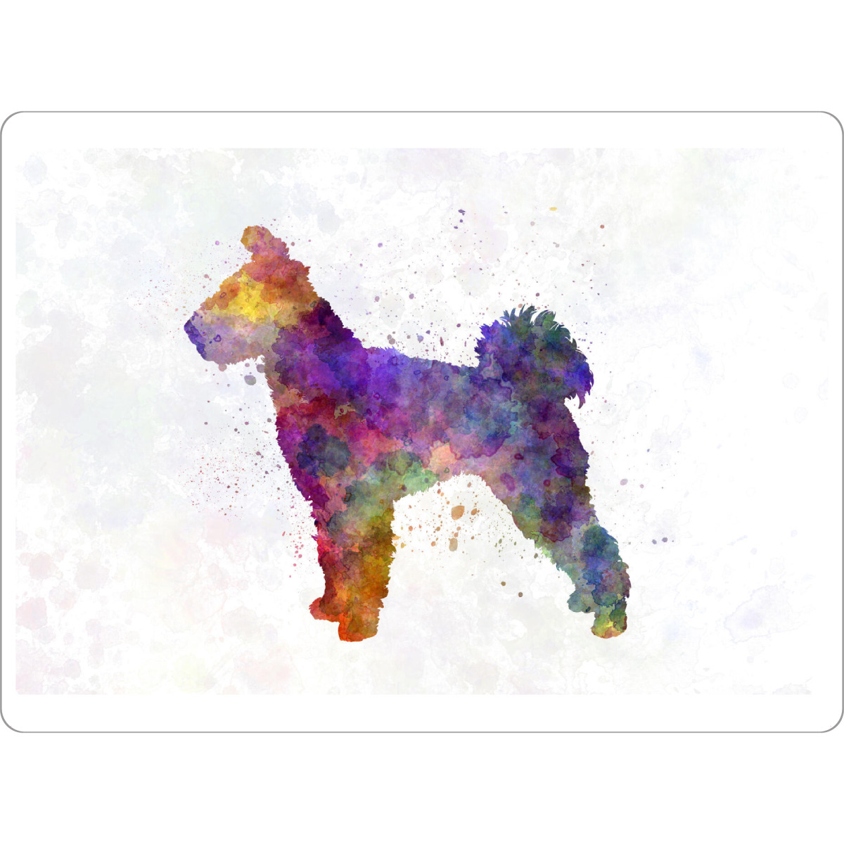 Tischset "Pumi in watercolor" artboxONE - Tiere,Abstrakt - Dog,Pet,Mammal,Watercolor,Dog poster,Abstract,Tier,Animal,Hund - Bild dog