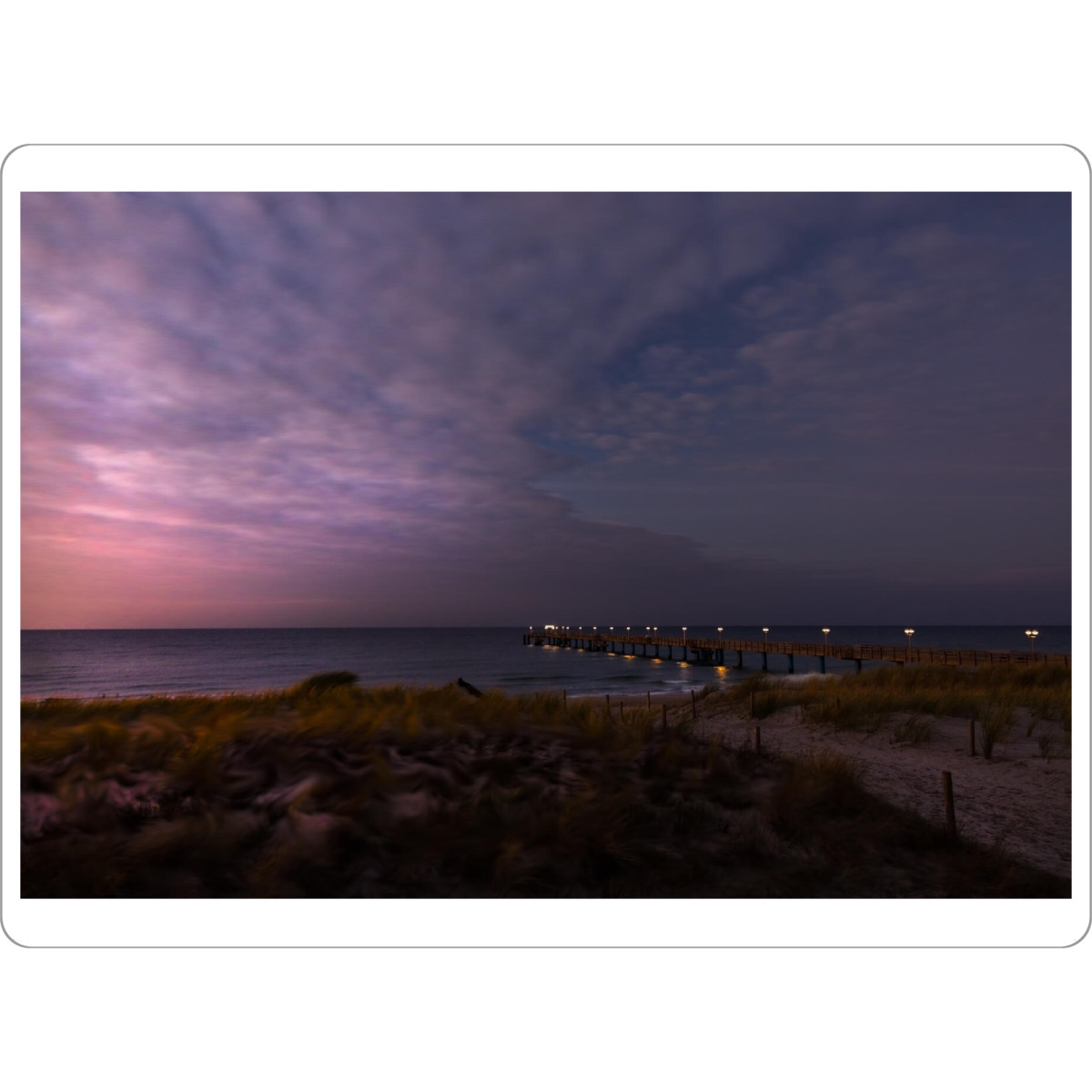 Tischset "Brücke ins Meer" artboxONE - Natur,Reise,Reise / Strand und Meer