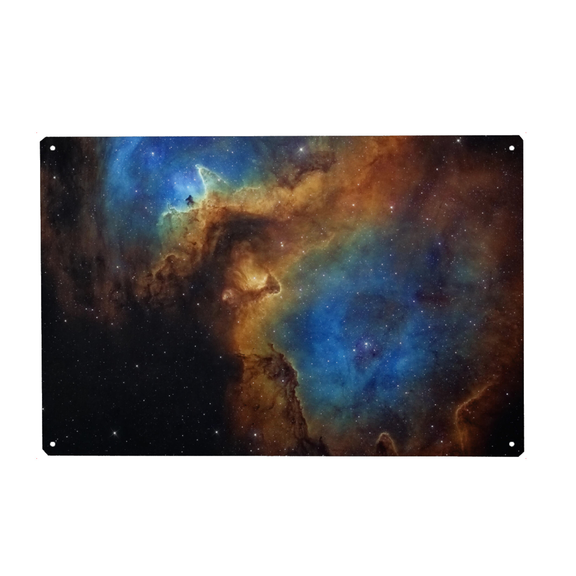 Metall Poster "The Soul Nebula" artboxONE - Natur,Galaxy