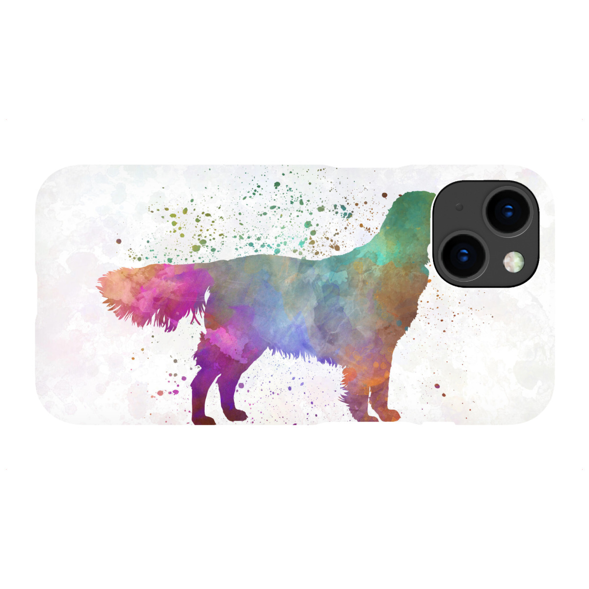 iPhone "Flat Coated Retriever watercolor" Premium-Case Handyhülle artboxONE