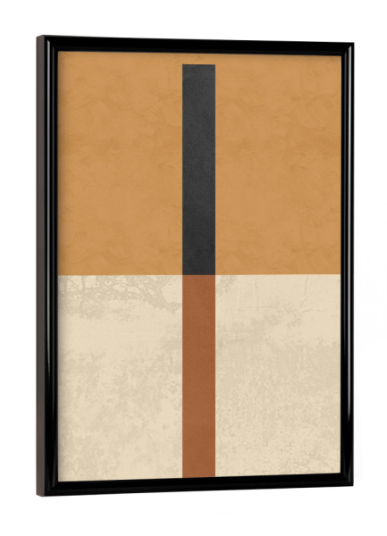 Poster mit schwarzem Rahmen "Square Orange" artboxONE - Abstrakt,Geometrie