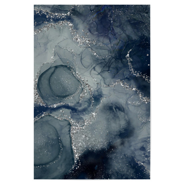 Poster 30x20 cm "Navy Blue Pattern" artboxONE - Abstrakt,Geometrie,Fashion,Festivals,Galaxy