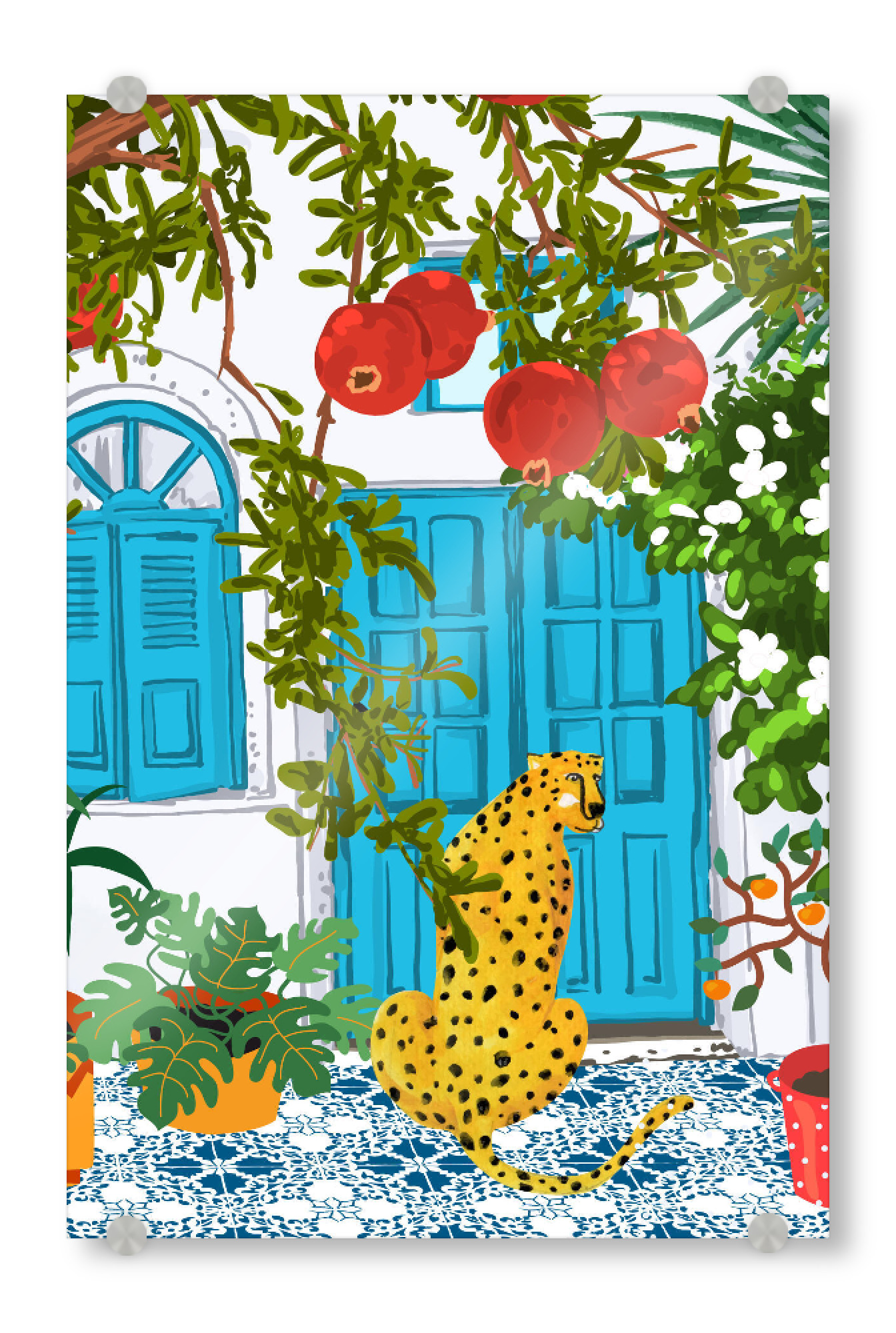 Acrylglasbild "Cheetah Home" artboxONE - Tiere