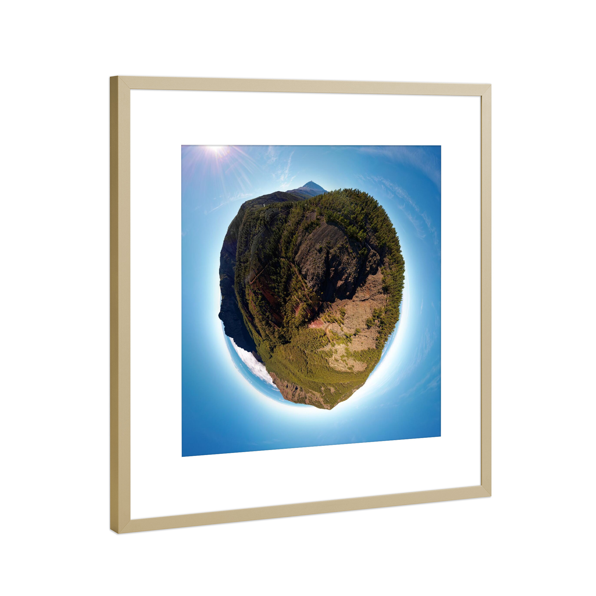 Poster mit Rahmen Gold "Teneriffa - Barranco de Hoya Fria" artboxONE - Natur,Reise,Reise / Strand und Meer,Reise / Länder