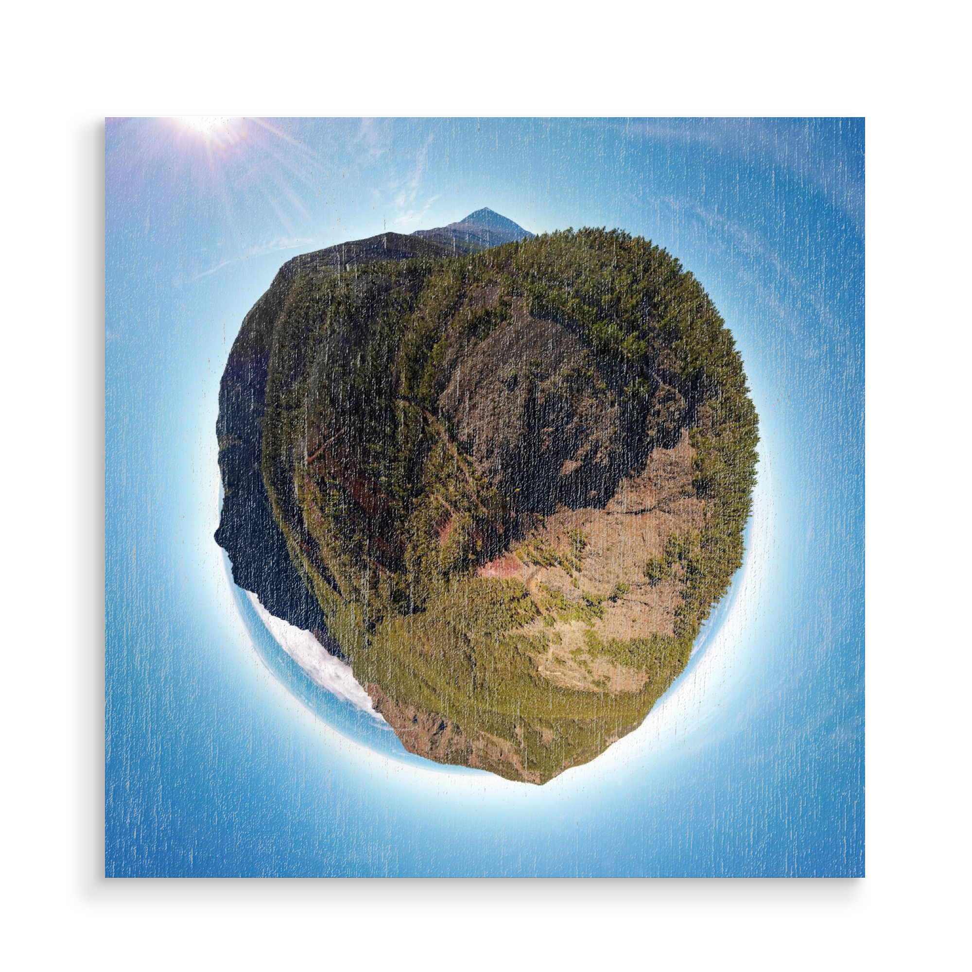 Holzbild "Teneriffa - Barranco de Hoya Fria" artboxONE - Natur,Reise,Reise / Strand und Meer,Reise / Länder