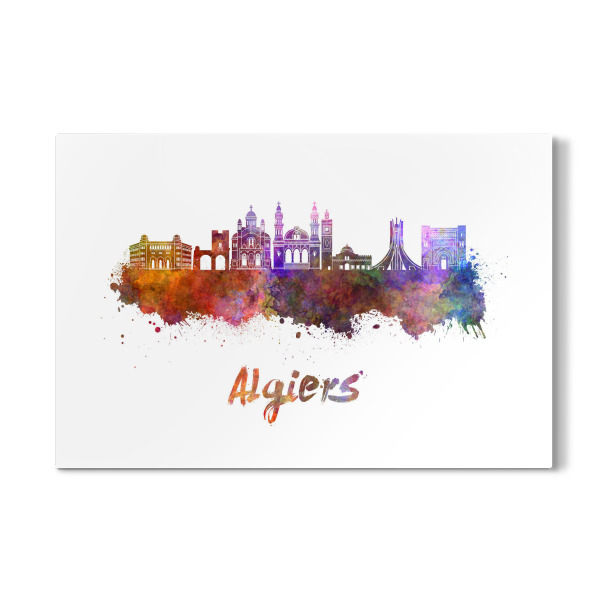 Galerie-Print "ALGIERS skyline in watercolor-b" 30x20 cm artboxONE