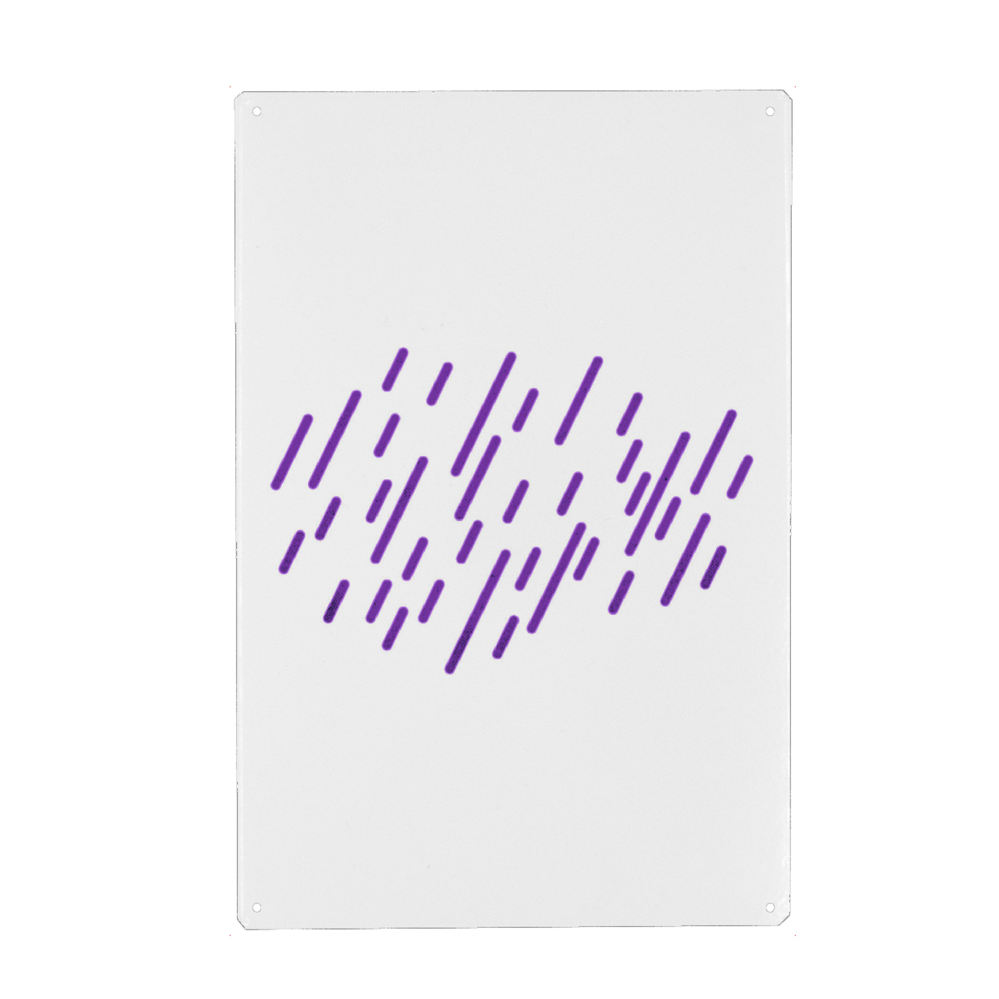 Metall Poster "Purple Rain" artboxONE - Abstrakt,Musik - Purple,Rain,1980s,Minimalism,Minimal,Minimalist,Purple rain,Music - Blechschild