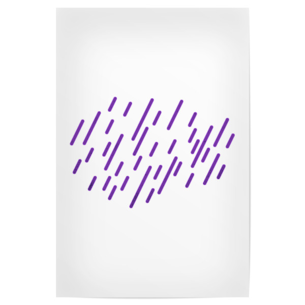 Poster "Purple Rain" artboxONE - Abstrakt,Musik - Purple,Rain,1980s,Minimalism,Minimal,Minimalist,Purple rain,Music