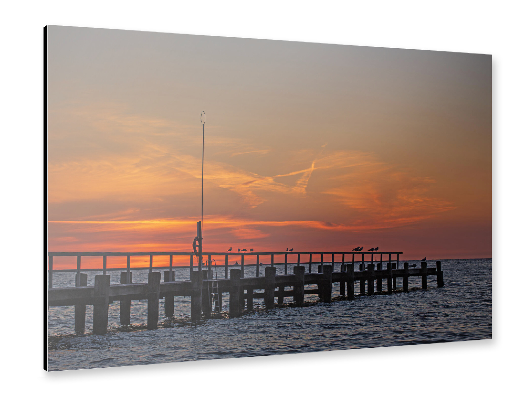 Alu-Dibond "Wenn der Tag an der Ostsee erwacht" 75x50 cm artboxONE