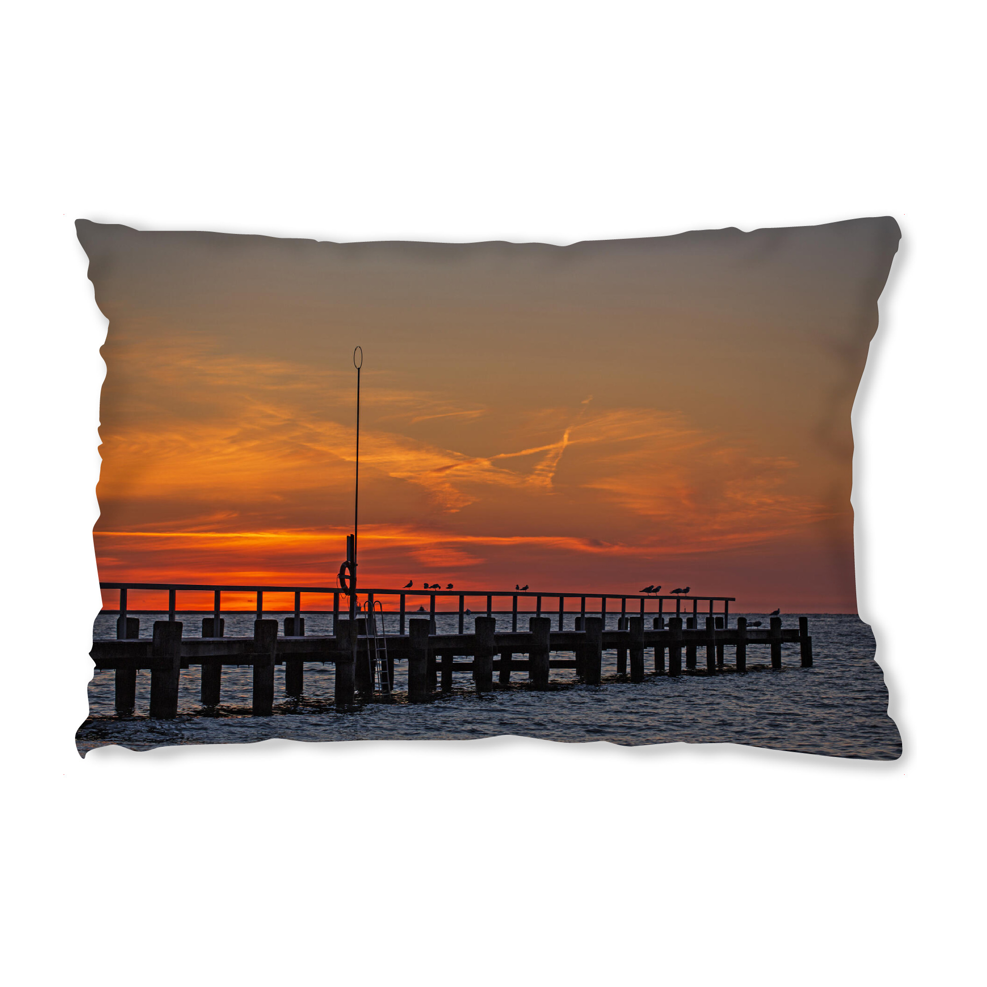 Design-Kissen "Wenn der Tag an der Ostsee erwacht" artboxONE - Natur,Reise,Reise / Strand und Meer,Reise / Länder