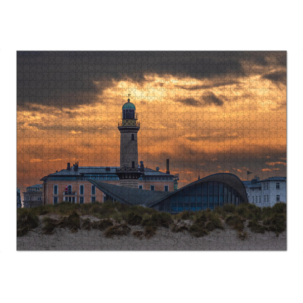 Puzzle Ravensburger "Düne, Teepott, Leuchtturm" artboxONE - Natur,Reise,Architektur